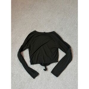 Alphalete large green aspire signature crop olive green